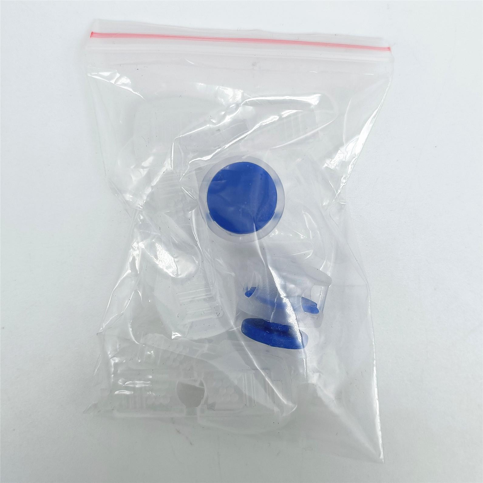 

Детская пряжка для шнурков без завязывания с пружиной и фиксатором One Set: 2 Spring Buckles, 4 Flat Tail Clips ярко-синий