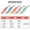 2PCS ABS Squid Hook 5 Colors Fishing Bait Durable Octopus Lure  Fishing