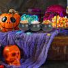 Candy Buckets Halloween Witches Cauldron Candy Serving Bowls Cauldron Candy Bowl for Treat Kitchen Dining Home Decoration