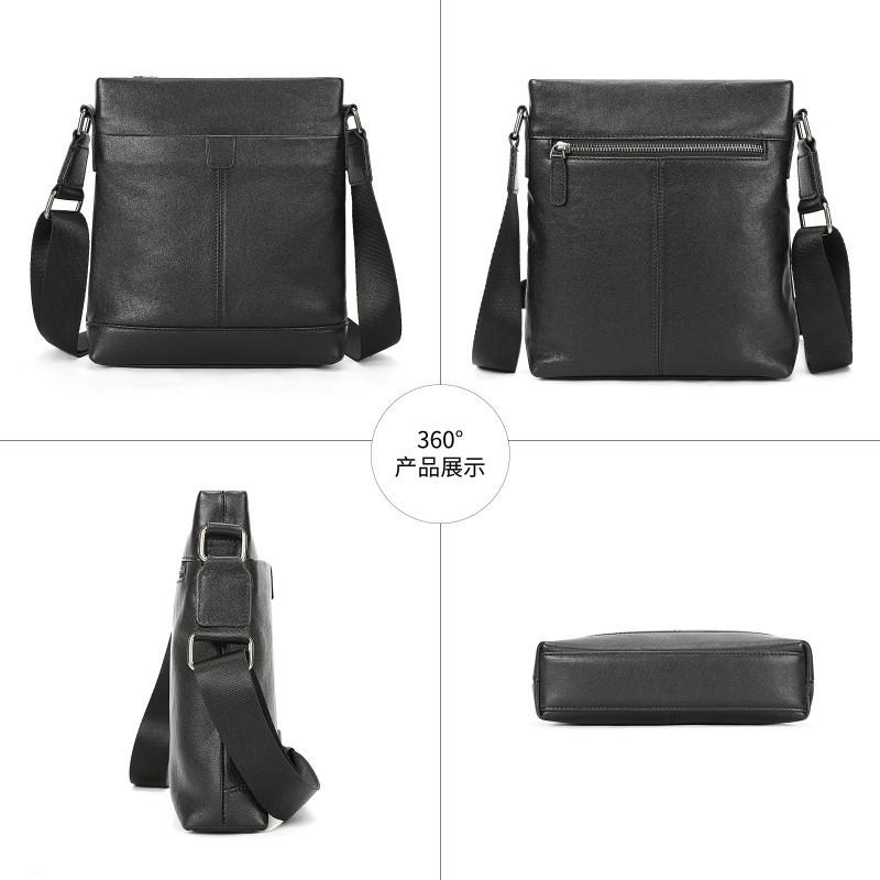 New Leather Men's Diagonal Bag Simple Casual Business Travel Cowhide Shoulder