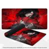 Gaming Großes Premium Dunkelrot Anime Mädchen Mauspads Überwendlichkante Schreibtischunterlage XXL Rutschfester Gummi Tastatur Tischmatten Für Gamer PC