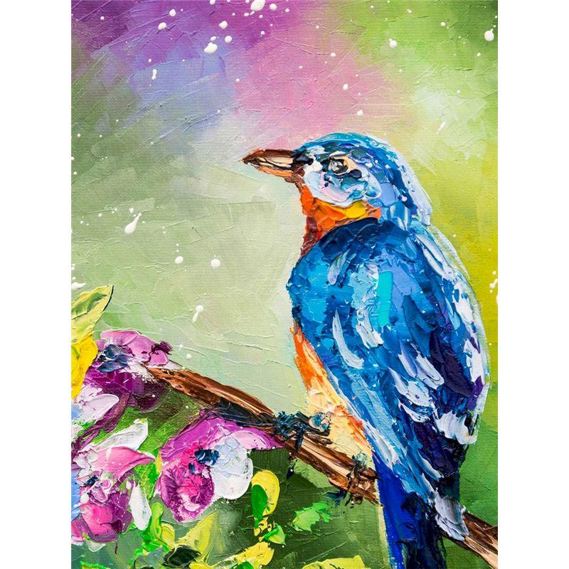 GATYZTORY Malen nach Zahlen für Erwachsene Spatzenvogel Tier Einzigartige Geschenke Ölfarbe Malerei auf Leinwand Gerahmte Wandkunst Handwerk