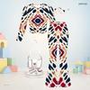 Girls Round Neck Long Sleeve Printed Top Flared Pants Two Piece Set