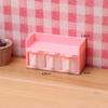1/12 Dollhouse Mini Cartoon Seasoning Jar Model Dollhouse Kitchen Decoration Dolls House Scene Accessories Pretend Play Toys