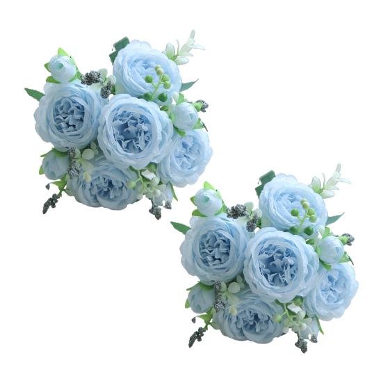 

2 шт. искусственный пион с зелеными листьями 5 вилок реалистичный искусственный шелковый цветок для дома, офиса, вечеринки, помещения, улицы искусственный цветок цветочное украшение