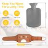 Portable PVC Hot Water Bottle Belt Wearable Cartoon Hot Water Pouch Soft Hand Warmer Plush Waist Cover Belt