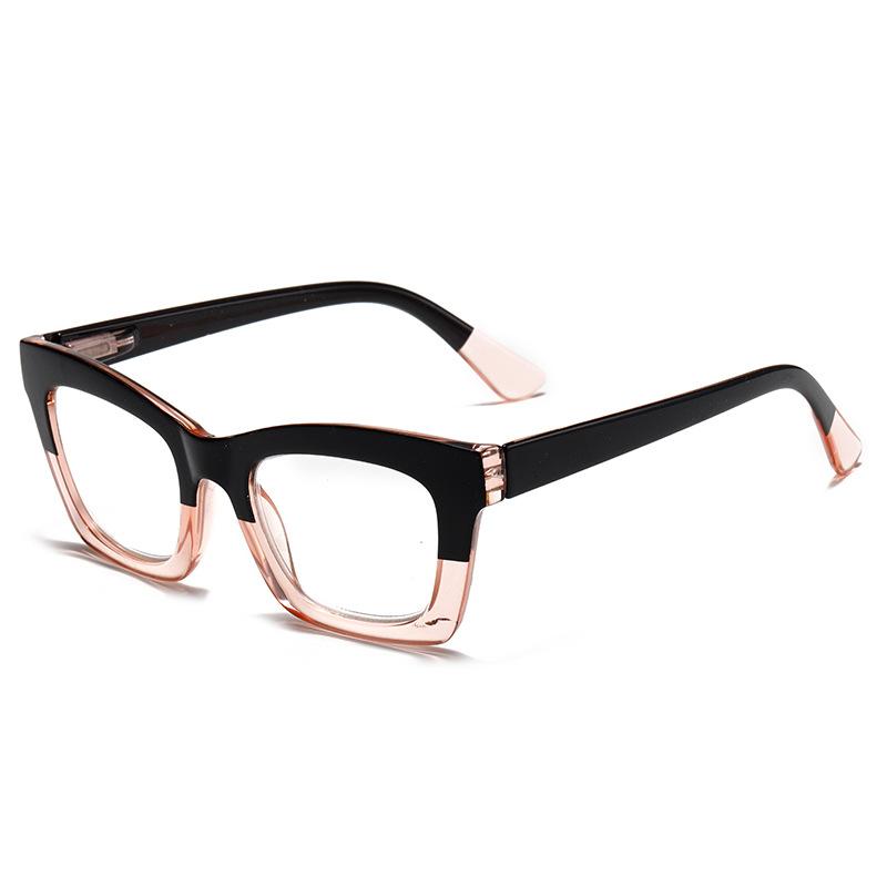 

Brand Design Women Square Cat Eye Frame Photochromic Prescription Glasses Anti Blue Light Hyperopia Myopia Astigmatism Eyewear Non-Prescription&1.56&Anti Blue Ray