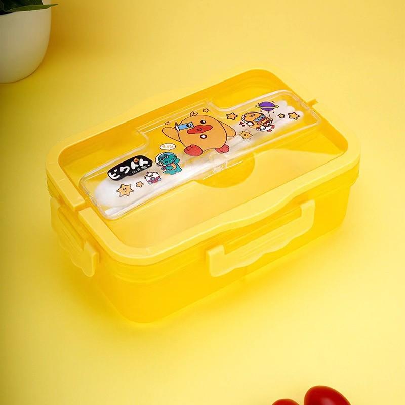 Wheat Straw Insulated Microwave-Safe Bento Lunch Box for Office & Students