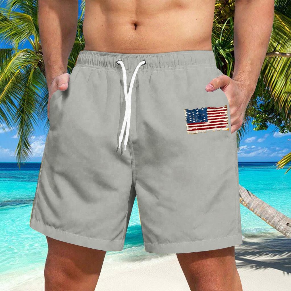 Men's Hawaiian Lace-up Shorts Casual Pants