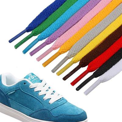 Schwarz-weiße Farbe, flache Schnürsenkel, Stiefel, Trainer, Schuhe, Schnürsenkel, Schnürsenkel