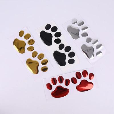 New Cool 3D 2pcs/Set Car Funny Bear Paw Footprint Stand Out Animal Paw Print Car Stickers For Lexus Car Accessories