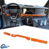Orange Center Console Dashboard Cover Decor Trim Strip for Ford Bronco + ABS