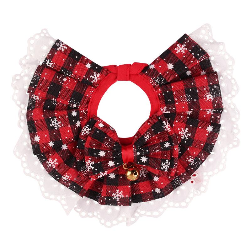 

Halloween Pet Saliva Wipes, Fabric Lace Knitted Decorations, Cat and Dog Collars, Kitten Scarves, Pet Scarves S чёрный/красный