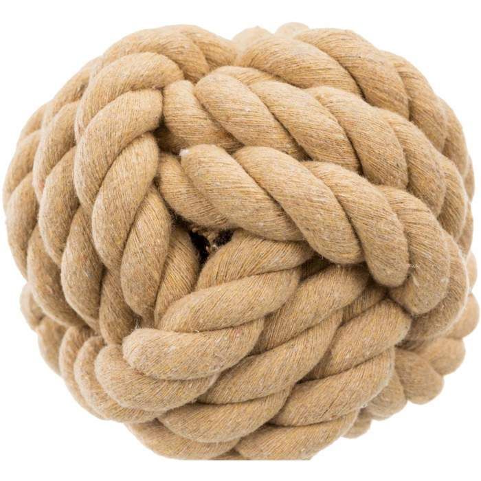 Jouet - TRIXIE - BE NORDIC - Balle en Corde - 13cm - Beige - Pour Chien