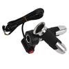 1 Pair set Twist Throttle Grip Handlebar Electric Vehicle Accessories 12V‑99V ( No Display of Three Speed)Silver