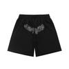 Summer New Sp555der European and American Trendy Brand High Street Spider Letter Loose Sports Shorts Men's and Women's Five-point Pants