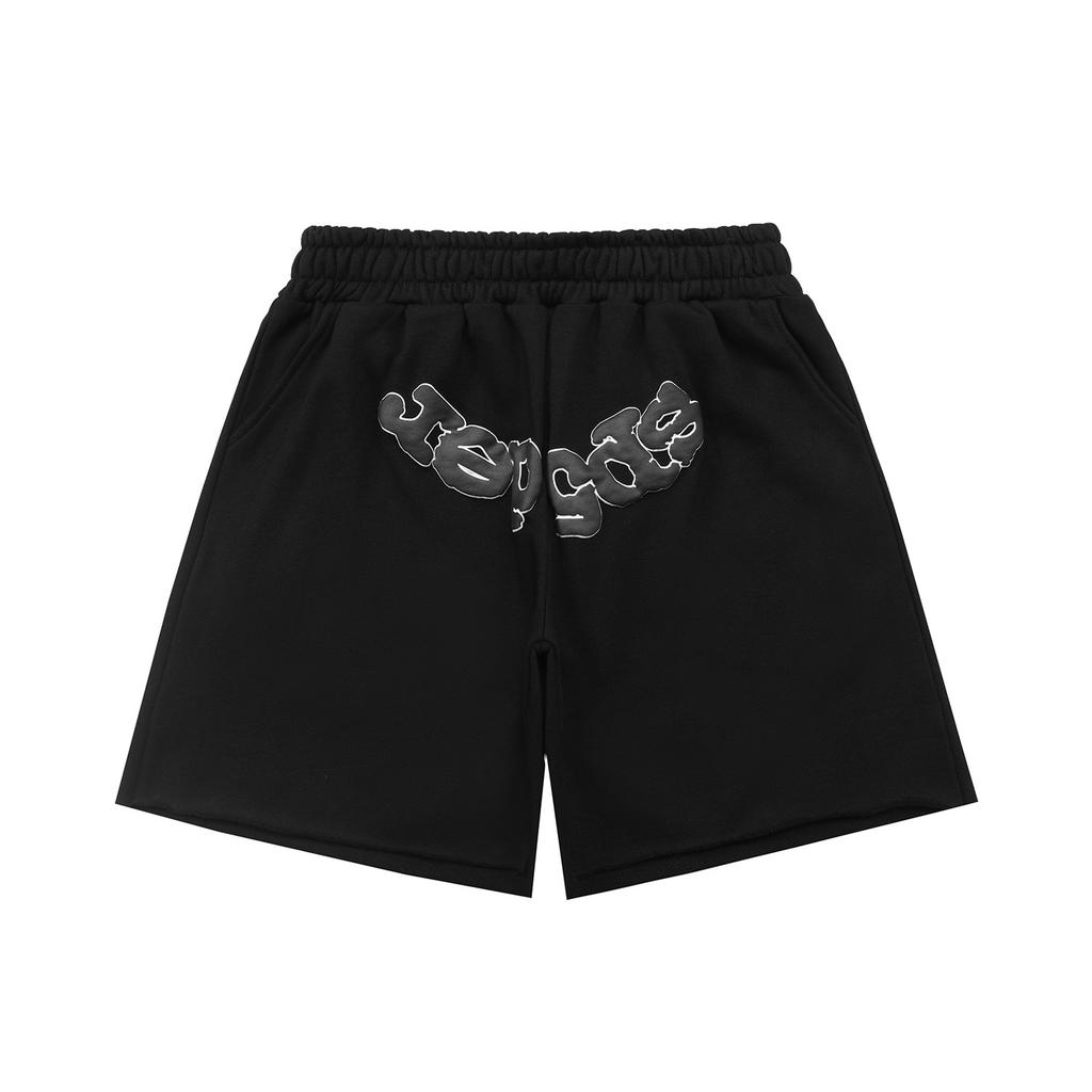 Summer New Sp555der European and American Trendy Brand High Street Spider Letter Loose Sports Shorts Men's and Women's Five-point Pants