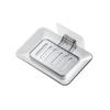 LISM Adhesive Transparent Draining Soap Dish
