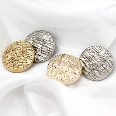 Hengc 15/18/20/23mm Runde Goldene Metallknöpfe zum Nähen Mode Mantel Anzug Handgemachte Dekorationen DIY-Zubehör