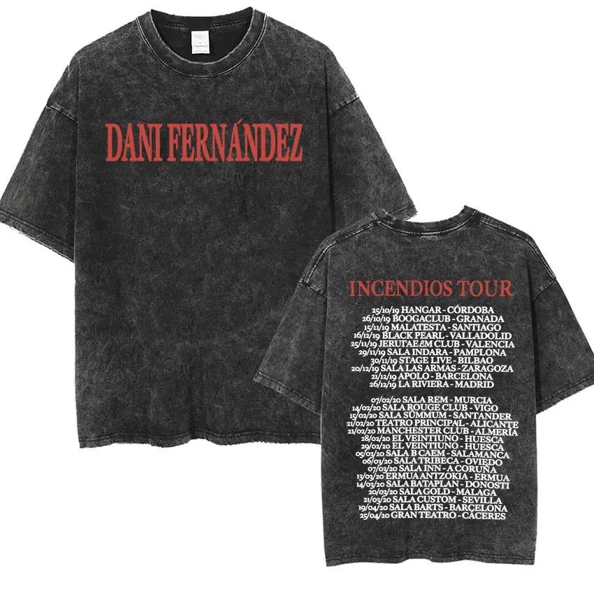 

Vintage Washed Tshirt Rapper Dani Fernandez Trendy Album Graphics Unisex Women Tshirts Casual Harajuku Oversized Cozy Tshirts S