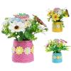 Realistic Easters Faux Potted Plant Bonsais Spring Artificial Flowers Arrangement In Pots Vase for Festives Decorations