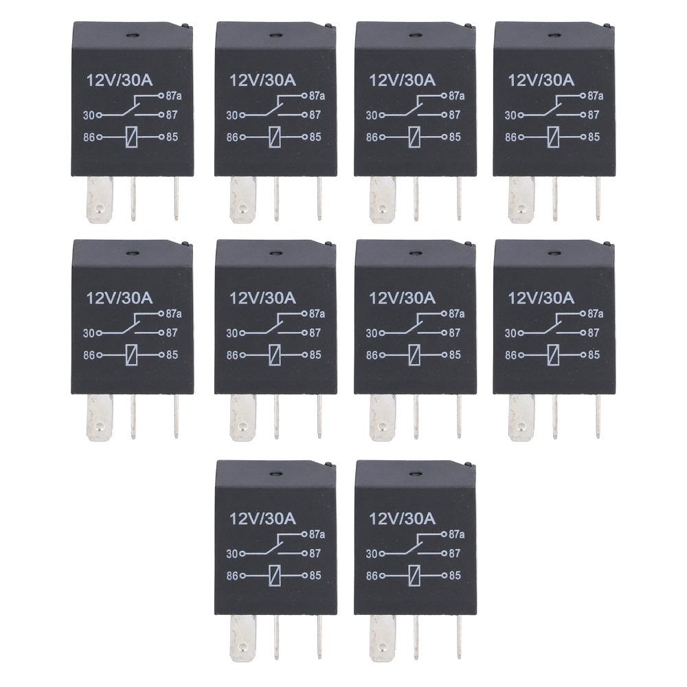 10 Pcs 4 Pin/5Pin Automobile Relay 36.6*23*15.5mm Car Relay Violet Relay  Air Conditioner System
