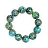 Bracciale da Uomo Turchese Tang Sancai con Perle Rotonde 2.0 - Perline di Preghiera & Wenwan.