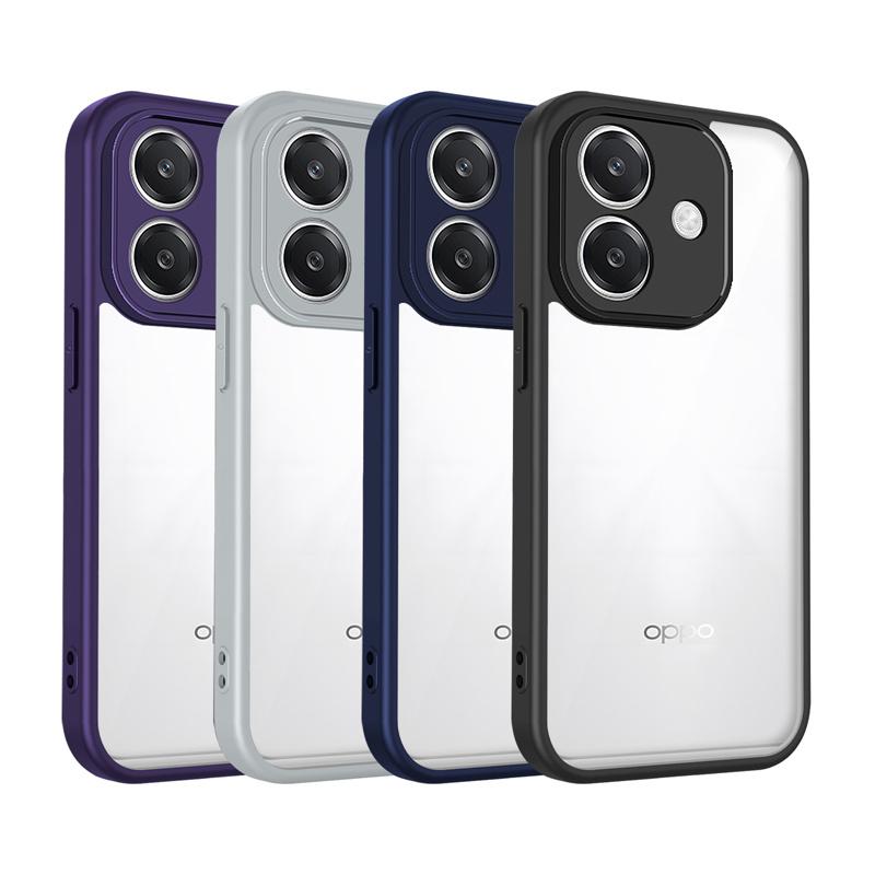 Oppo A3 5G CPH2683 CPH2693 Case Shockproof Silicone Bumper Clear Back Hard Cover Matte Phone Case for Oppo A3 OppoA3 4G CPH2669