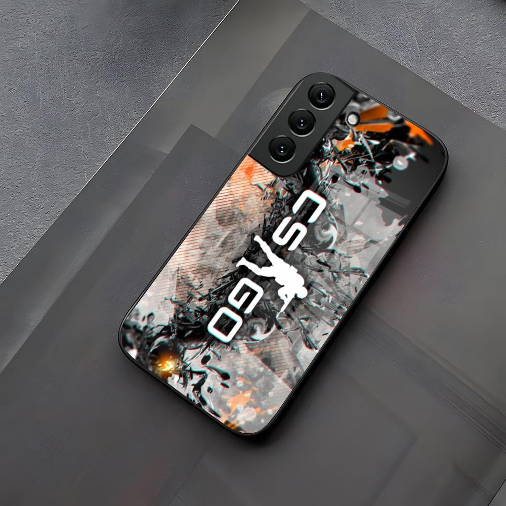 Counter Strike Cs Go Phone Case Glass For Samsung Galaxy S23 S24 S21 S25 S22 S20 Ultra Fe Plus A55 A15 A14 Coque