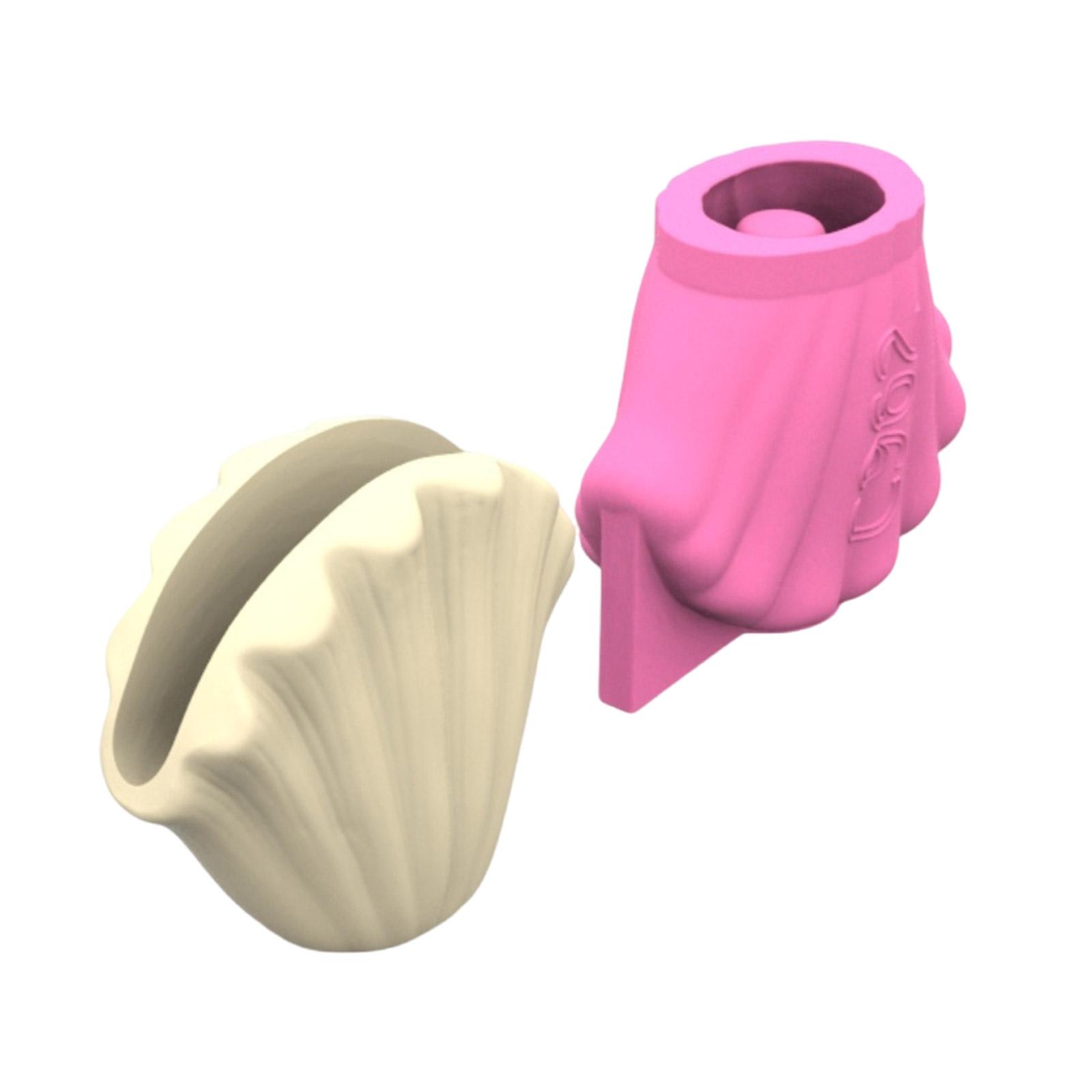 

Креативная силиконовая форма в форме ракушки, формы для бетонных цветочных горшков для смолы, кашпо для суккулентов, ваза, подставка для ручек, для рукоделия