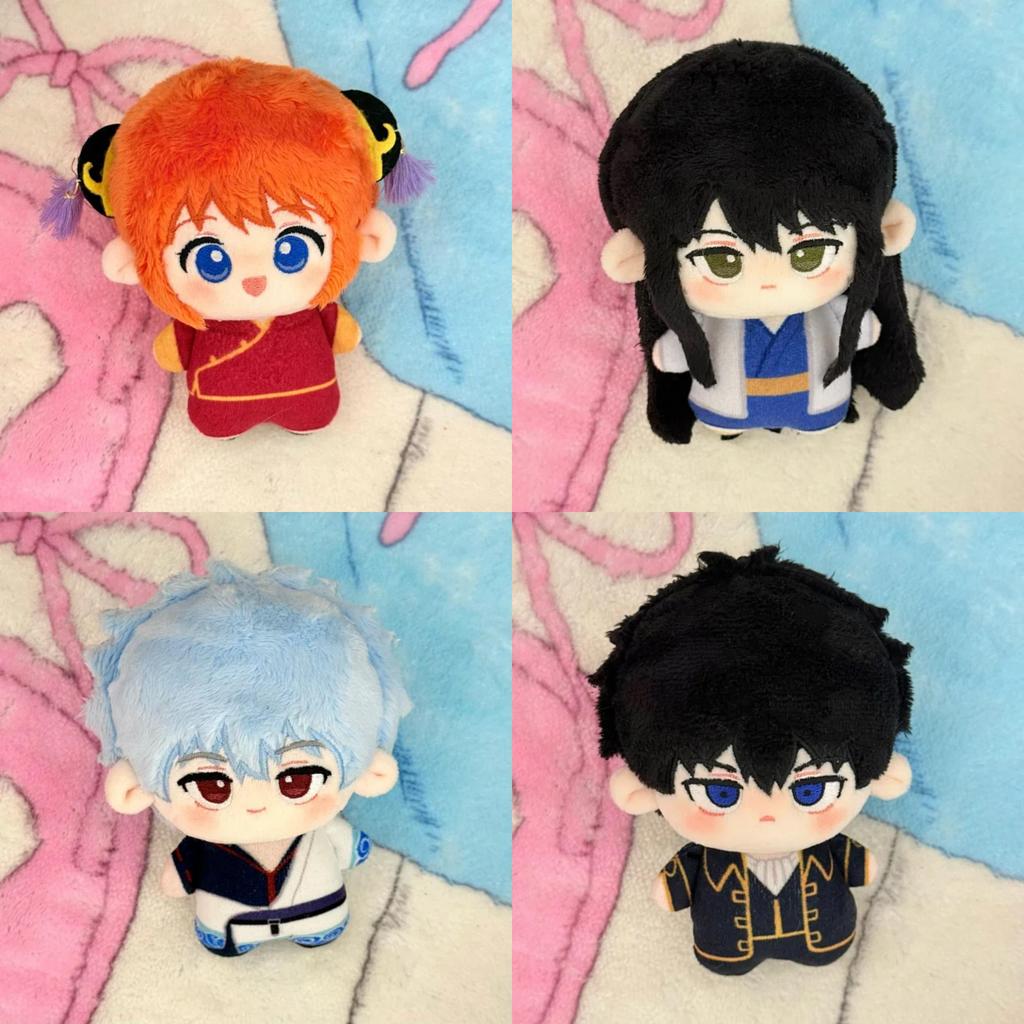Gintama Katsura Kotarou Sakata Gintoki Plush Keychain 10cm Cartoon Collectible Toy For Fans