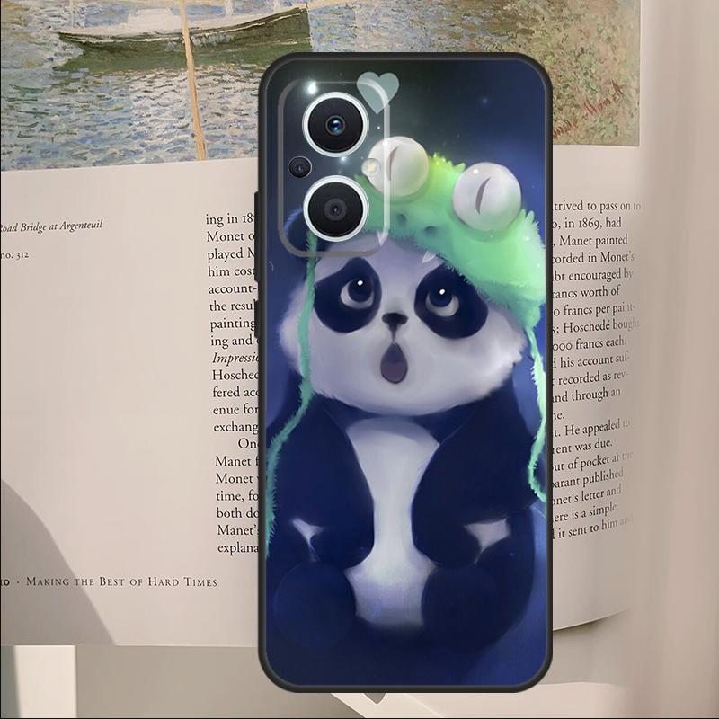 

Cute Cartoon Panda Cover For OPPO Reno 10 12 13 14 Pro 11 F 12F 13F 14F 7 8 Lite OPPO Find X9 X6 X5 X8 Pro Case OPPO Reno13