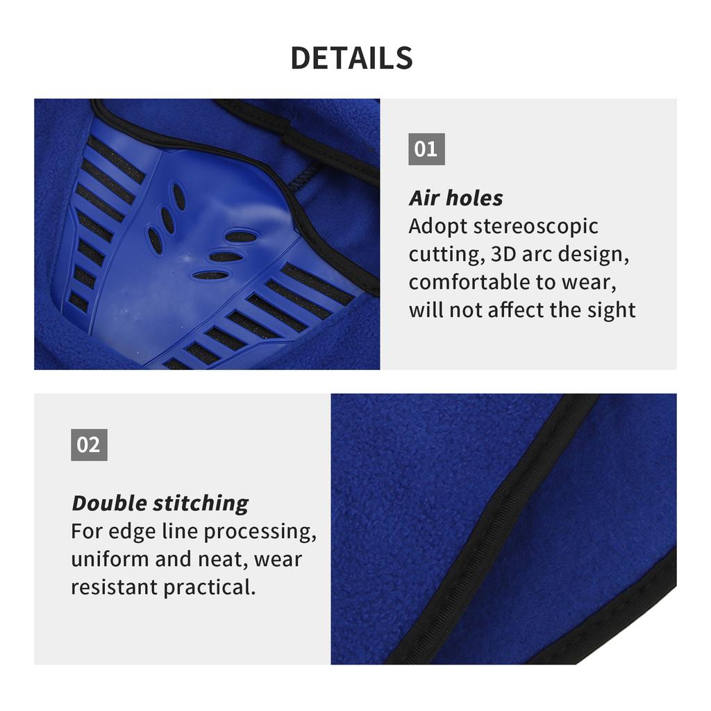 Full Face Cover with Brthable Mesh Silicone Panel Winter Fce Neck Warmer for Riding