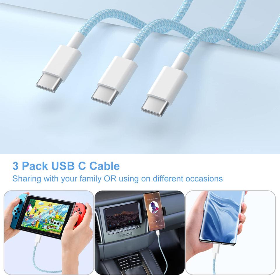 Cablu de încărcare rapid PD 60W Cablu USB C la USB tip C pentru Apple IPhone 15 Pro Max 15 Pro 15 Puls pentru Linie de date de încărcare IPhone 15