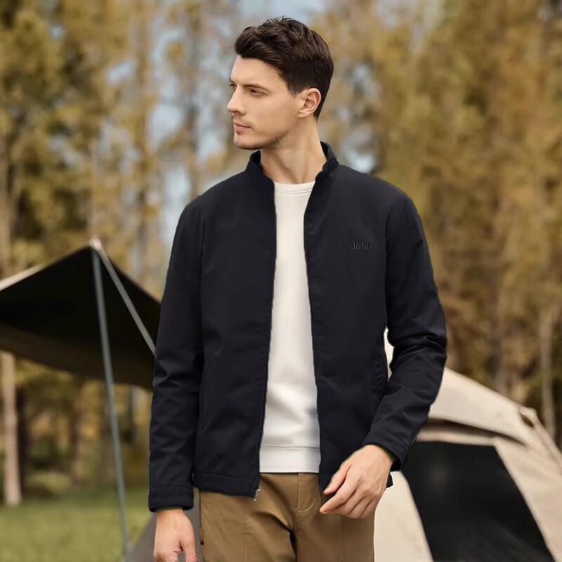 JEEP Men s Business Casual Stand-up Collar Jacket 2XL