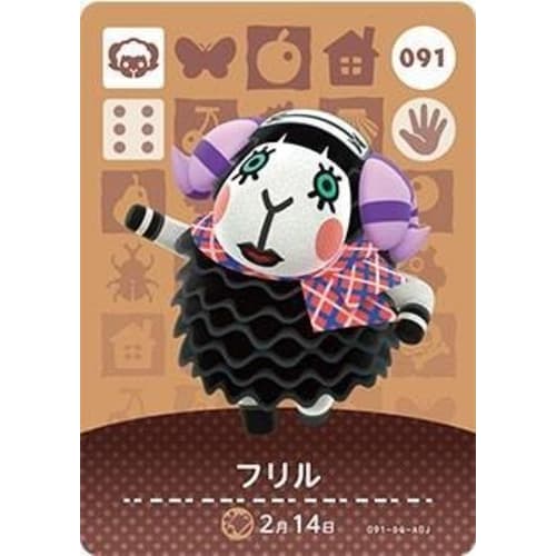 

Animal Crossing amiibo Card 1st Series [091] Frill