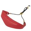 Saxophone Neck Strap Leather Padded Sax Neck Strap with Metal Rotatable Hook