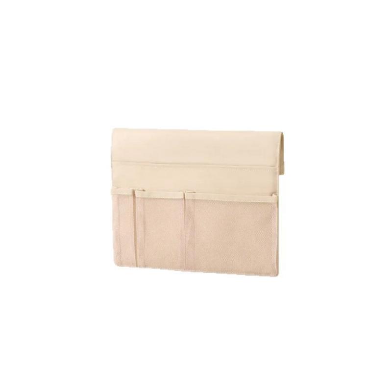New Storage Basket Hanging Storage Rack Bed Remote Control Bookshelf Dormitory Storage Bag Stand With Hook Bedside Pocket