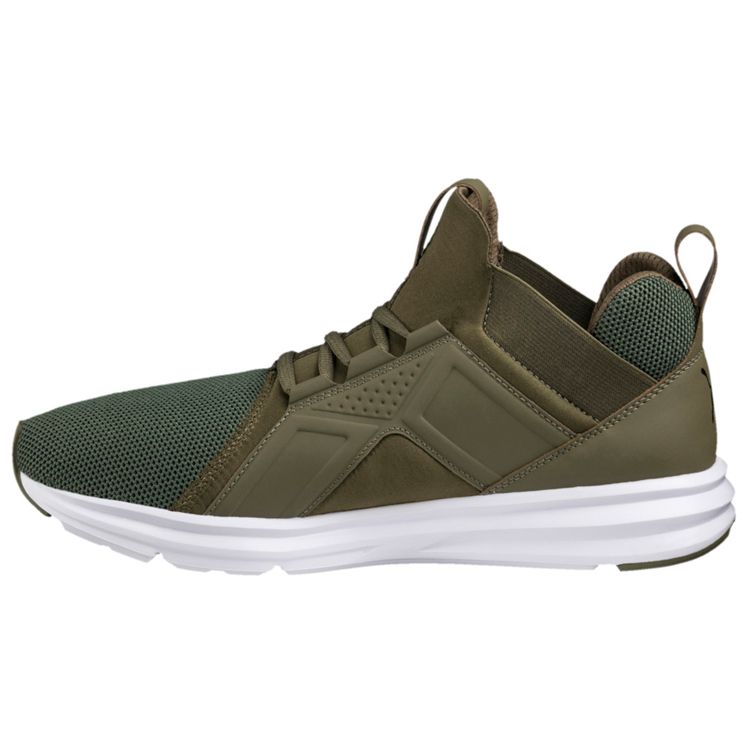 Puma Enzo Series Fabric Enzo Mesh Mid-Top Training Shoes Men Sneakers Dark-Green 190015-03