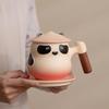 Dong Ciren Panda Ceramic Mug with Lid & Spoon