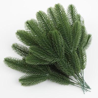 10Pc Simulated Pine Needle Branches DIY Simulated Pine Needle Decorations For Christmas Trees Home Holiday Party Christmas Decor