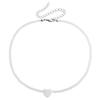 2025 New Personalized Natural Shell Love Heart Choker Simple Handmade Moon Bead Necklace for Women Fashion Accessories Gifts