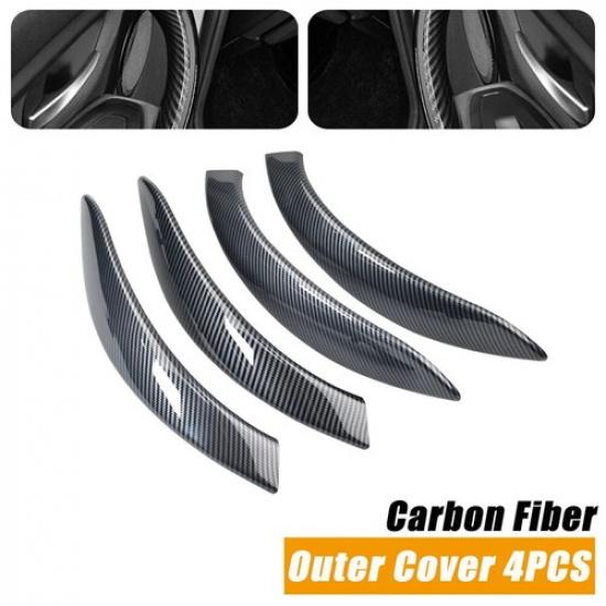 4PCS Carbon for BMW 3 4 Series F30 F31 F32 F33 Interior Door Handle Pull Covers