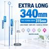 Soft Bristle Silicone Straw Brush Long Handle Bottle Brush Straw Cleaning Brush  For Long Straws