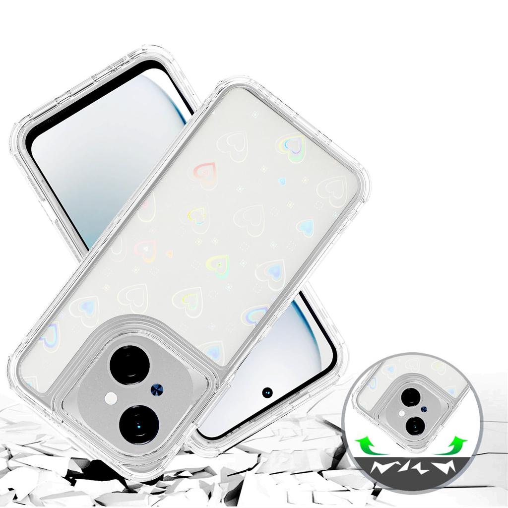 Clear Case for TECNO Spark Go 2025/Spark Go 1/Pop 9 4G/Infinix Hot 50i 4G/Smart 9 4G Acrylic TPU Phone Cover with Laser-printed Film