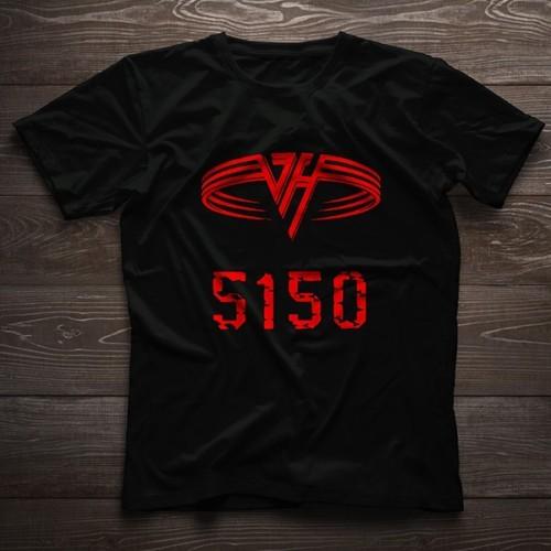 Van Halen 5150 Logo TShirt Sammy Hagar Eddie Van Halen Alex Van Halen Unisex T-Shirt XXXL