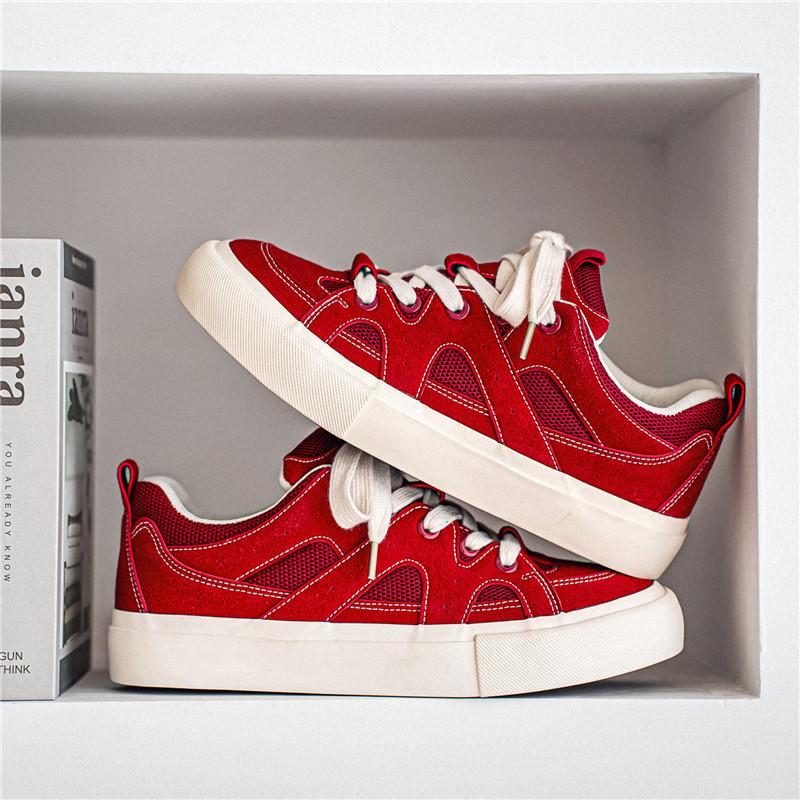 2025 new mesh breathable niche bread shoes men's versatile sports men's shoes trendy board shoes 8102