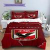 Alahly Pattern Bedding,Quilt Set Quilt Cover Pillowcase Home Decoration Birthday Gift (1 * duvet cover + 2 * pillowcase, without core)