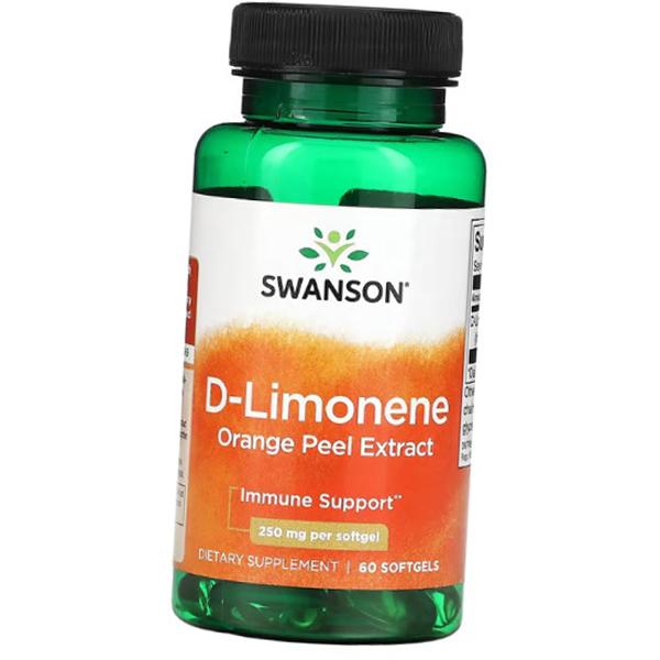 

Екстракт апельсинової кірки, D-Limonene Orange Peel Extract 250, Swanson 60гелкапс (71280339) 60softgels