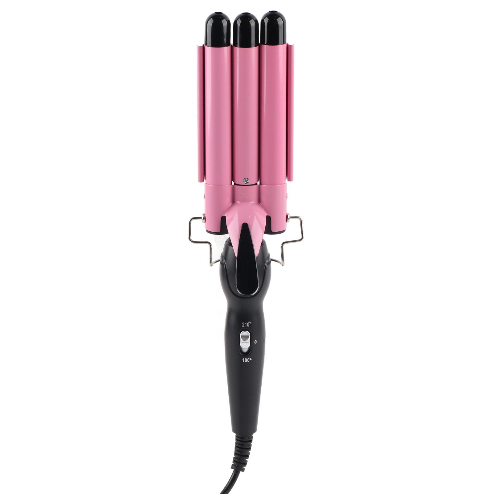 

Турмалиновые керамические регулируемые по температуре тройные щипцы для завивки волос, щипцы для завивки волос, инструмент для укладки 20mm